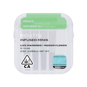 BOUTIQ - 5 PACK INFUSED - RAINBOW MELON .5G - BOUTIQ