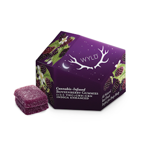 WYLD Gummies - Boysenberry Sleep 1:1:1 THC CBD CBN