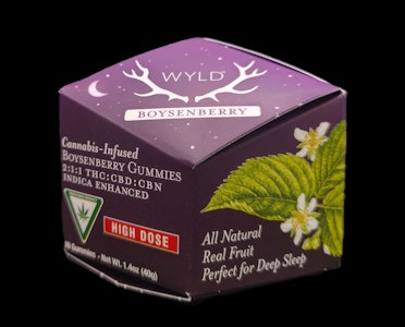 WYLD - WYLD Boysenberry 200mg THC : 100mg CBD : 100mg CBN