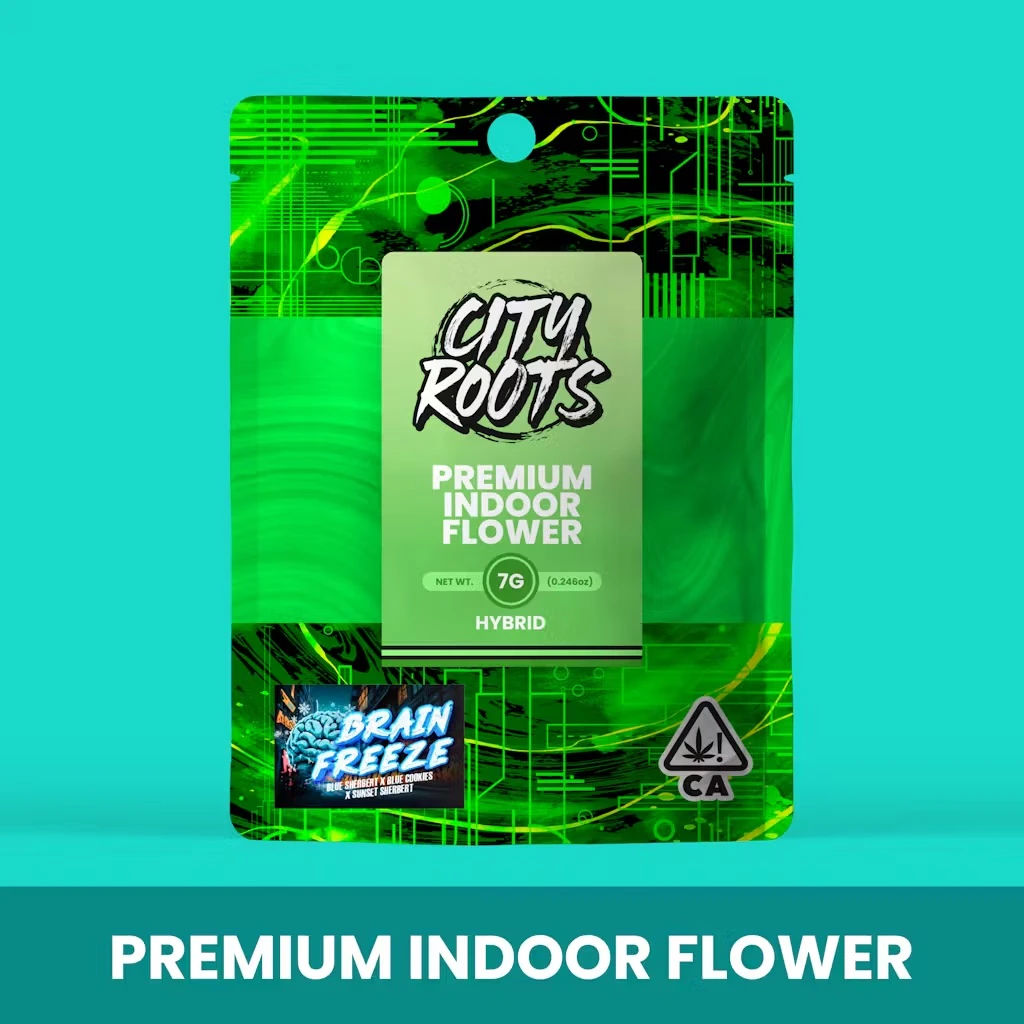 CITY ROOTS - CITY ROOTS: Brain Freeze 7g - Premium Indoor Flower (I) Main Image