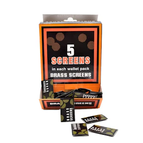 Brass Screen Filters (5ct) (100 Packs Per Display)
