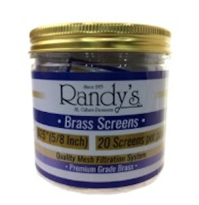 Sacramento Smoke and Vape - Randy's .625 Brass Screens 20pk