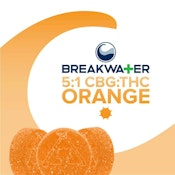 Breakwater | Soft Lozenge | 5:1 CBG:THC Orange | 100mg/10pk