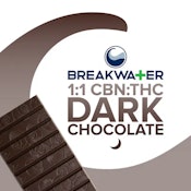 [REC] Breakwater | 1:1 CBN:THC Dark Chocolate | 100mg