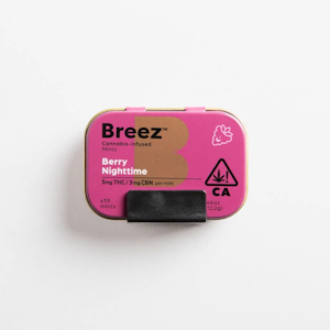 BREEZ - Breez - 60mg THC/60 CBN Mints - Berry Nighttime