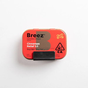 Breez - Breez - 1:1 CBD:THC Mint - Cinnamon Relief 