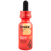 Cinnamon Relief Tincture Drops | 500mg THC : 500mg CBD | Breez
