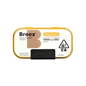 BREEZ - CBD RECOVERY EXTRA-STRENGTH TABLET TIN - BREEZ
