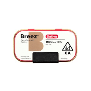BREEZ - SATIVA - EXTRA-STRENGTH TABLET TINS 1000 MG - BREEZ