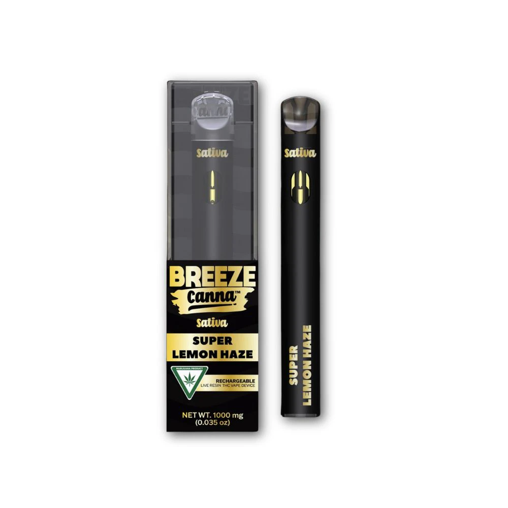 Breeze Canna - Super Lemon Haze 1g Live Resin Disposable - BREEZE CANNA Main Image