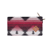  Revelry | The Broker Zippered Stash Bag | Maroon Pattern