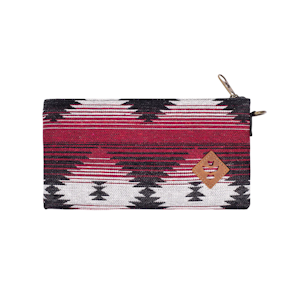 Revelry Supply -  Revelry | The Broker Zippered Stash Bag | Maroon Pattern