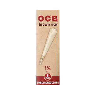 OCB - Brown Rice Cone 1 1/4 6pk