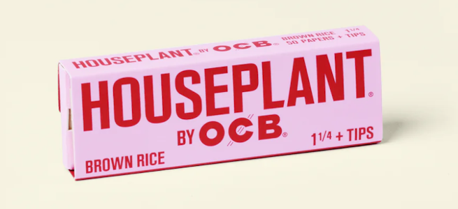 Houseplant by OCB - Brown Rice 1 1/4" Rolling Papers + Tips