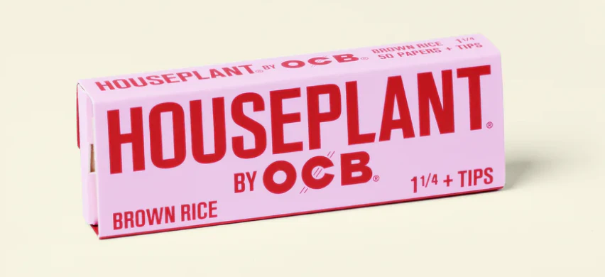 Houseplant by OCB - Brown Rice 1 1/4" Rolling Papers + Tips Main Image