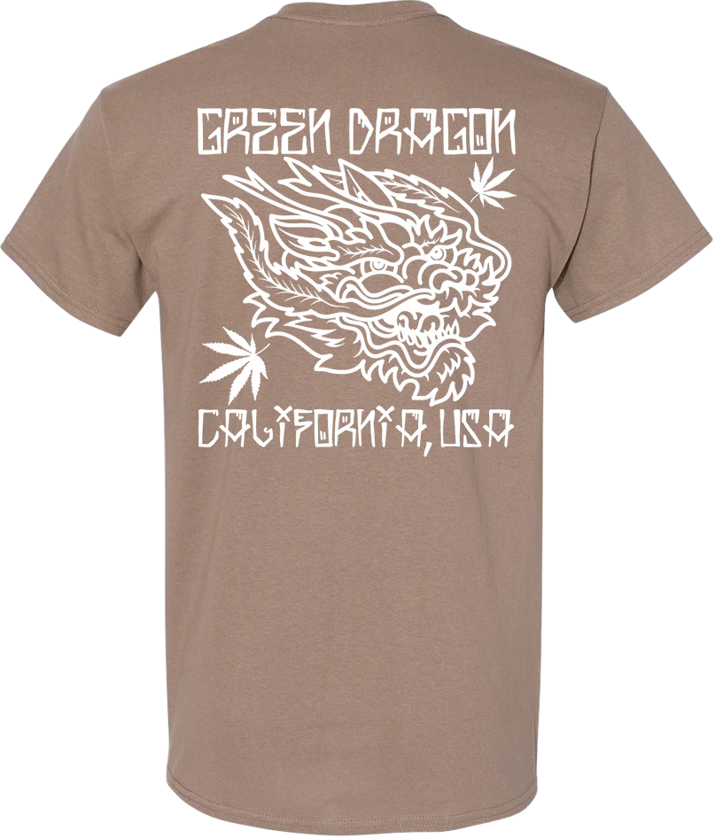 Green Dragon - (M) CALIFORNIA Brown T-Shirt Main Image