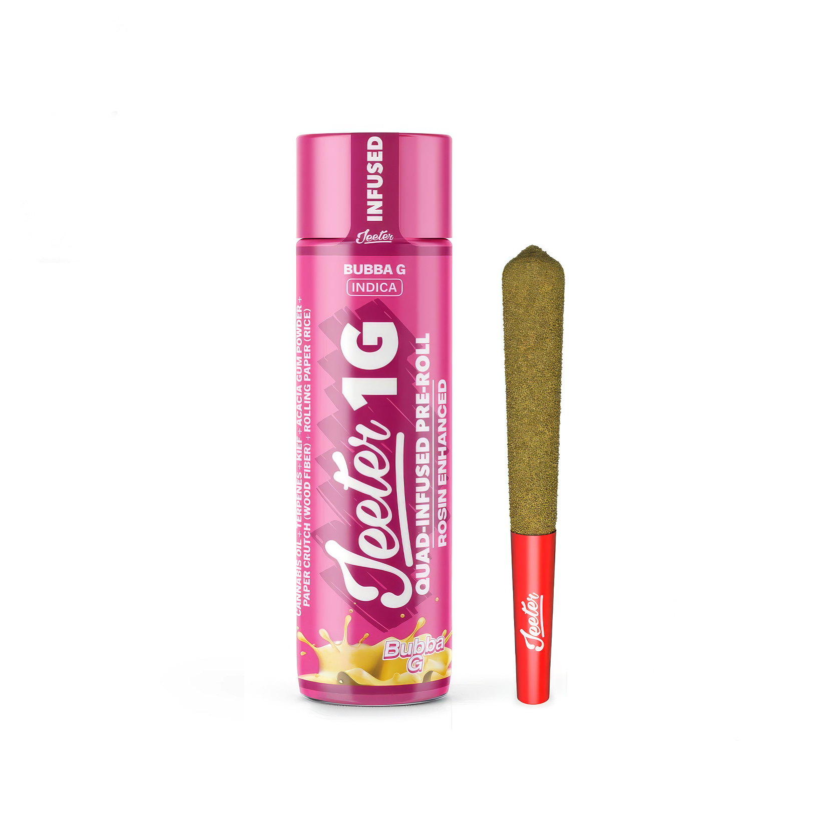 Jeeter Bubba G Quad Infused Rosin Enhanced Pre-Roll 1.0g
