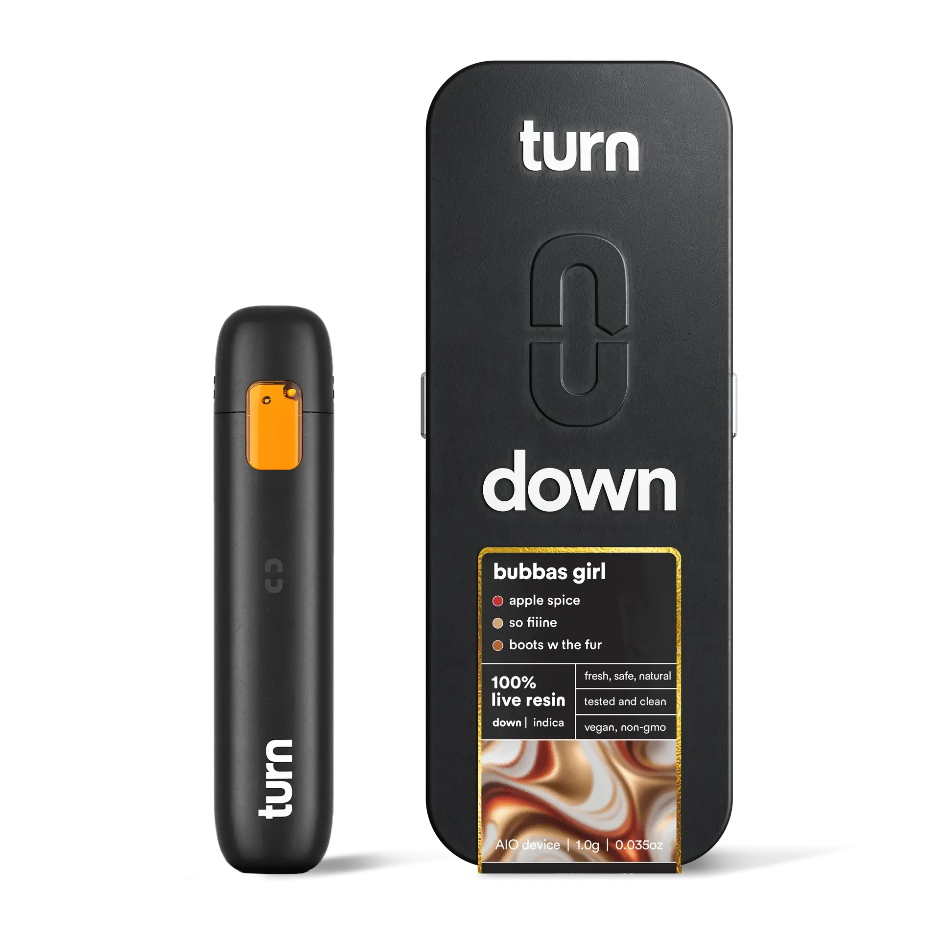 turn - Turn (Down ) | Bubbas Girl | AIO Vape Pen | Live Resin | 1g | Main Image