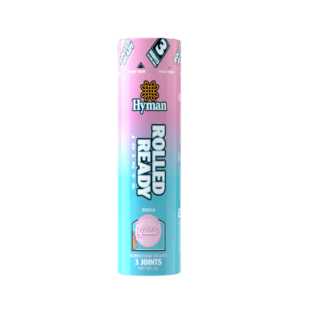 HYMAN - Hyman - Bubblegum Gelato Rolled n' Ready (3-Pack Pre-Rolls) Main Image