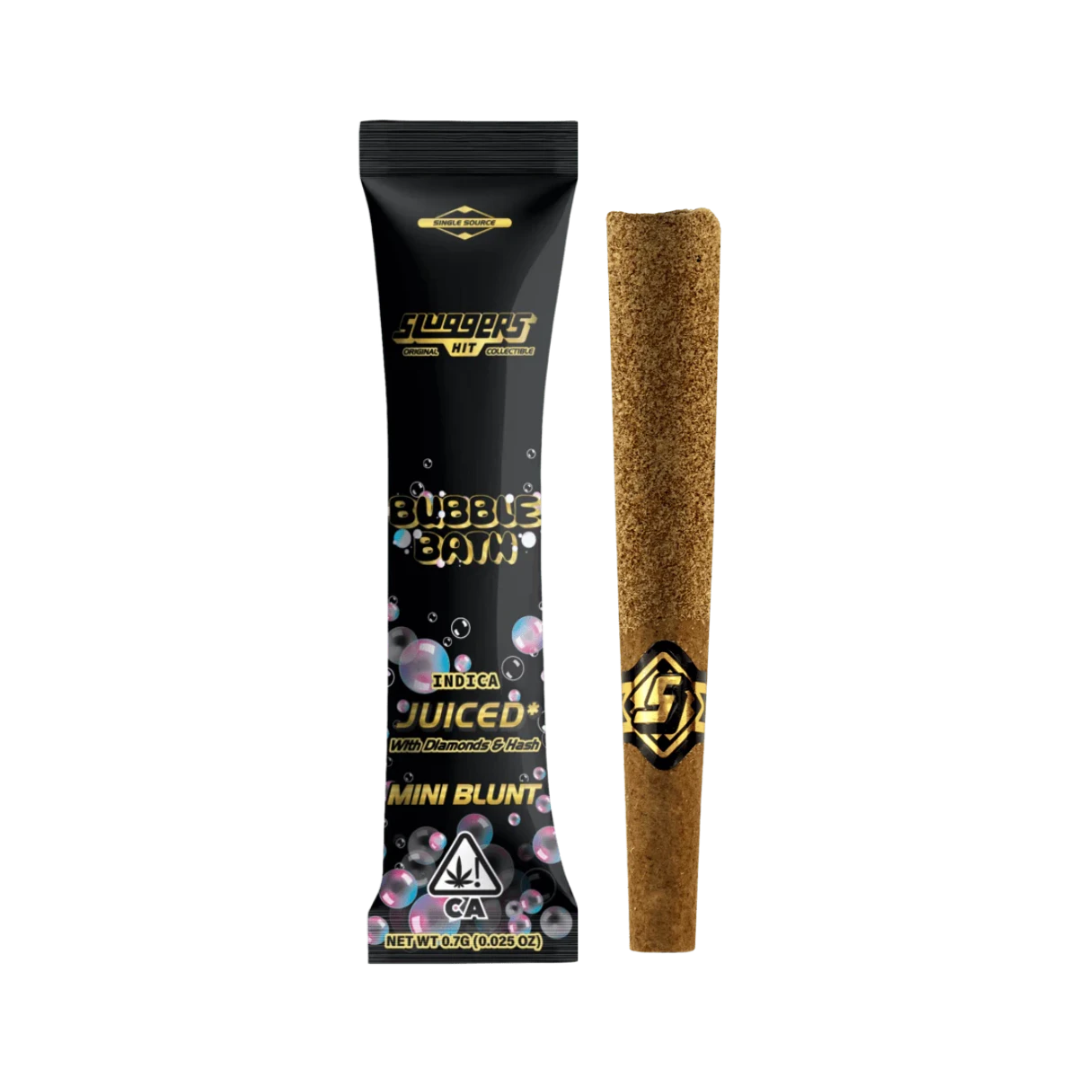 Sluggers Hit - Bubble Bath (I) | .7g Single Mini Blunt Infused Preroll | Sluggers Main Image
