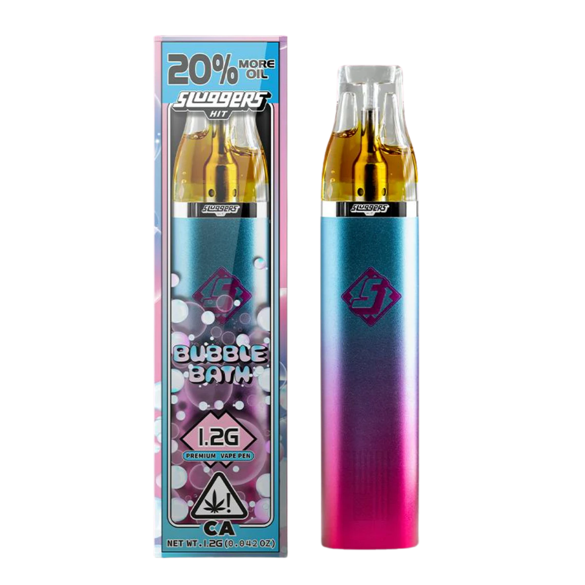 Sluggers Hit - Bubble Bath (I) | 1.2g Live Resin AIO Vape | Sluggers Hit Main Image