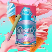 Roses-BubbleGum Gelato-Hybrid-6pk Infused PreRolls-3.6g-48.66%