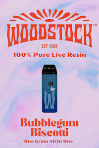 Woodstock - AIO | Woodstock | Bubblegum Biscotti | Live Resin | 1g