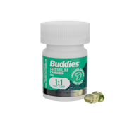 BUDDIES: PCO 1:1 CBD/THC Ratio Softgels 10mg:10mg/50ct 