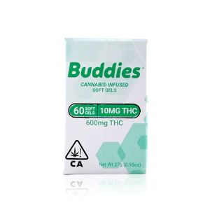 BUDDIES - BUDDIES - Capsule - 10MG THC - 60 Count - 600MG