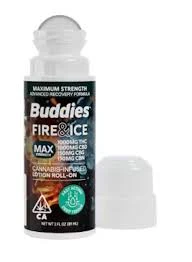 Buddies Brand - Buddies - MAX Fire & Ice 20:20:1:1 - Topical Roll-On - THC:CBD:CBG:CBN 1000mg:1000mg:50mg:50mg Main Image