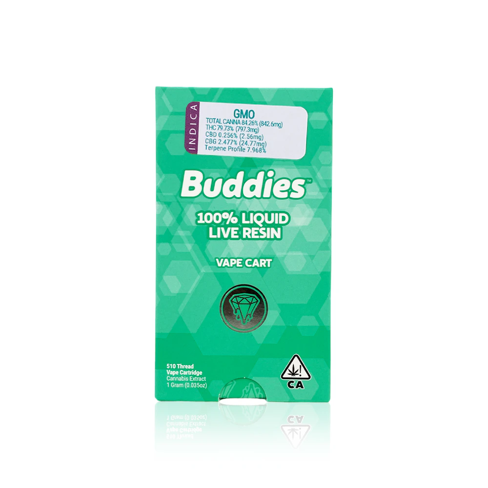 Buddies Brand - BUDDIES - Vape Pen - GMO - Liquid Live Resin - 1G Main Image
