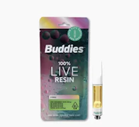 Buddies - 1g Live Resin Cart - Solar Garlic