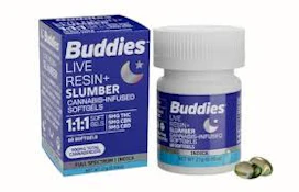 Buddies - Slumber Live Resin 1:1:1 - Softgels 60ct - THC:CBD:CBN 5:5:5MG