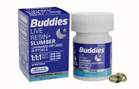 Buddies Brand - Buddies - Slumber Live Resin 1:1:1 - Softgels 60ct - THC:CBD:CBN 5:5:5MG Main Image