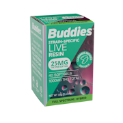 BUDDIES: Hybrid Liquid Live Resin Softgels 25mg/40ct (H)