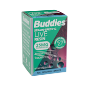 BUDDIES: Indica Liquid Live Resin Softgels 25mg/40ct (I)