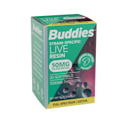 BUDDIES: Sativa Liquid Live Resin Softgels 50mg/20ct (S)