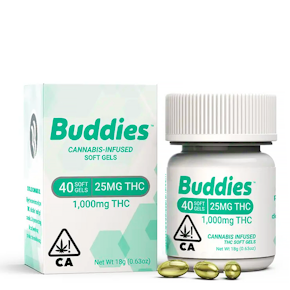 THC Softgels 40 x 25mg 40ct (1000mg)