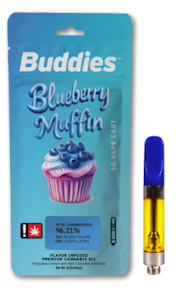 Buddies - Blueberry Muffin, Flavored Distillate, 1g