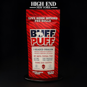 Buff Puff Live Resin Infused 0.5g Pre-Rolls (2 pack) 3 HEADED DRAGON