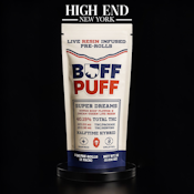 Buff Puff Live Resin Infused 0.5g Pre-Rolls (2 pack)  SUPER DREAMS