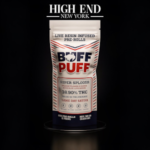 Buff Puff - Buff Puff Live Resin Infused 0.5g Pre-Rolls (2 pack) SUPER SPLOOSH