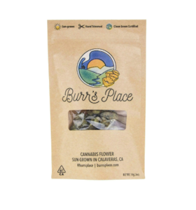 Burr's Place - Burr's Place | Pink Pound Cake | Sun Grown Flower | 1/8oz