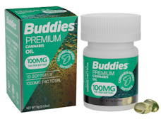 Buddies - THC Softgels - 100mg - 10ct Bottle - 1000mg
