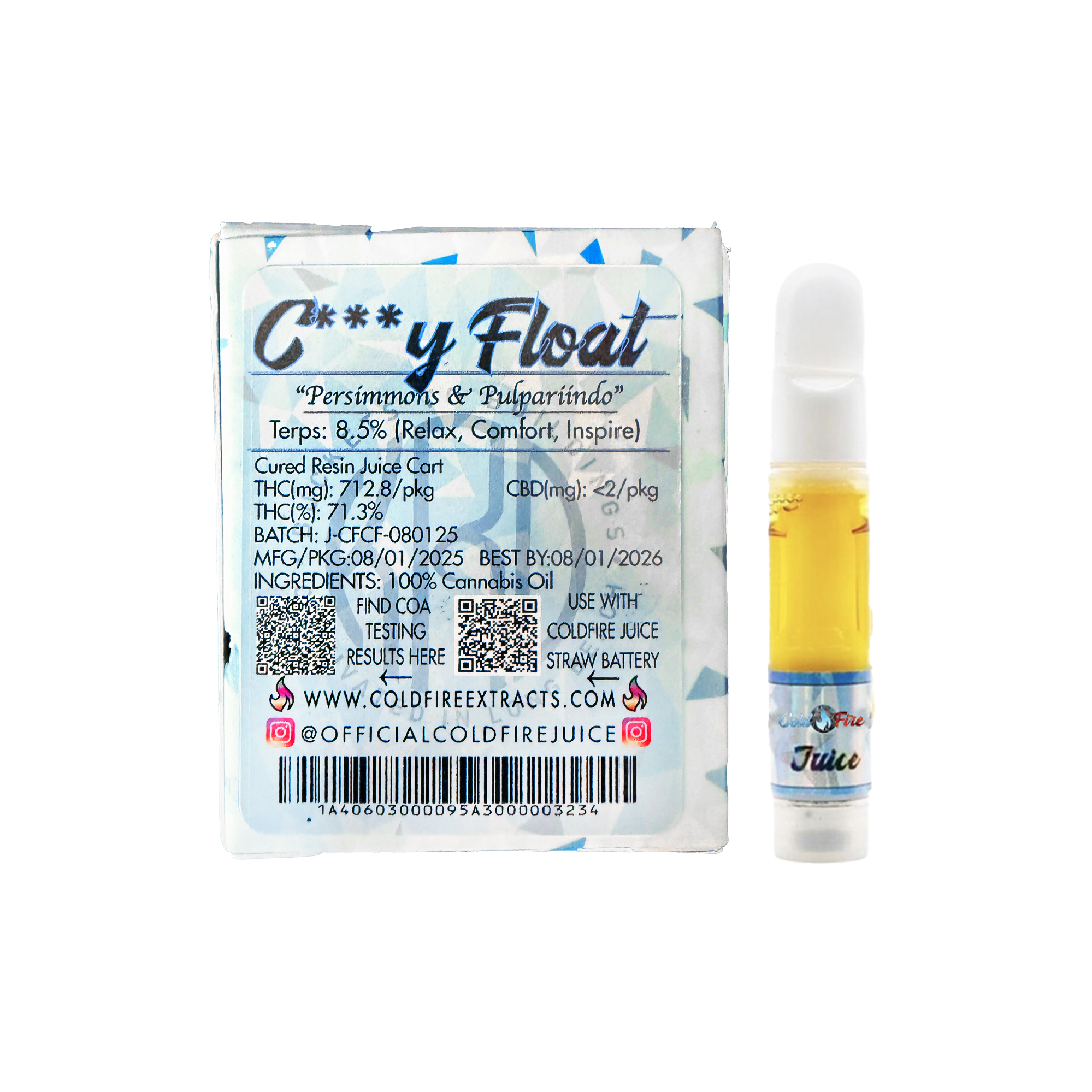 ColdFire x KRD C***y Float Juice Cartridge 1.0g
