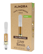ALMORA FARM: Wedding Cake 1g Live Resin Vape Cart (H)