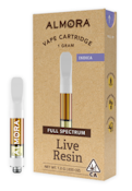 ALMORA FARM: Ice Cream Cake 1g Live Resin Vape Cart (I)