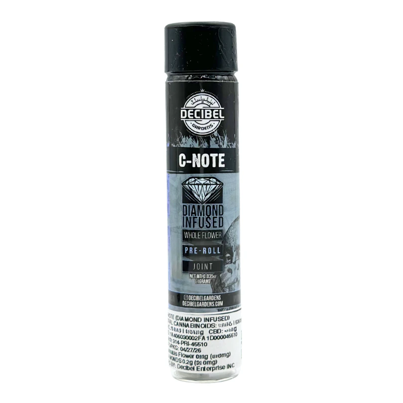 Decibel Gardens - Decibel Gardens - C-Note - Infused Preroll - 1.0g Main Image