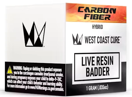 West Coast Cure - WEST COAST CURE: Pink Certz 1g Live Resin Badder (H) Main Image