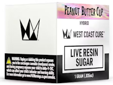 WEST COAST CURE: Peanut Butter Cup 1g Live Resin Sugar (H)